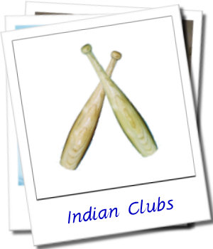 A Typical Pair of Indian Clubs, available in various weights and sizes